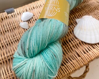 Sock Yarns, Superwash Merino and Nylon 4 PLY Fingering Weight Yarn in Speckled Egg. Perfect for Knitting Socks.