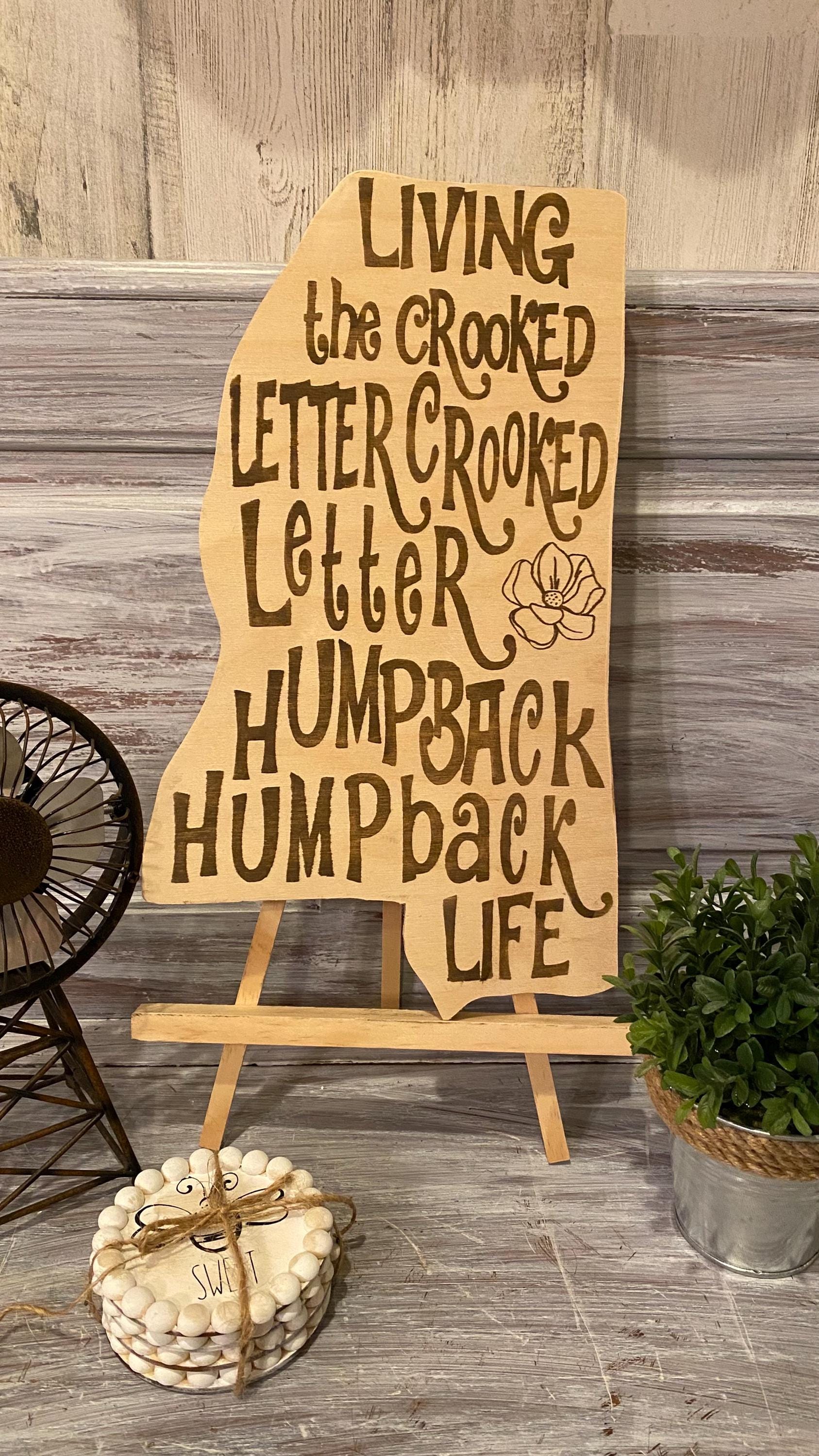 Rooked Sign Lettering Mississippi Crooked Letter Wooden Sign- Charcuterie Board/wall Hanging ...