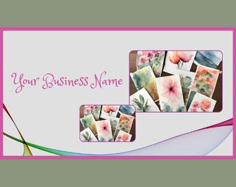 Pretty in Pink Template Bundle & Directions for Business Cards, Flyers, and Simple Website. Do edycji potrzebne będzie konto Canva.com Pro.