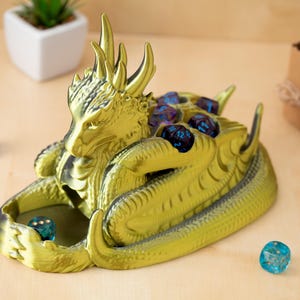 Dragon Dice Tower and Dice Holder with Tray for Tabletop Gaming