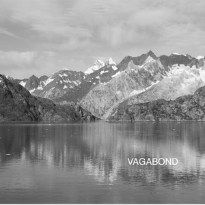 Digital Download of Glacier Bay National Park Black and White Photograph Print