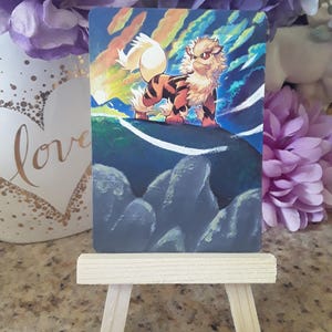 Acrylic painted Arcanine card