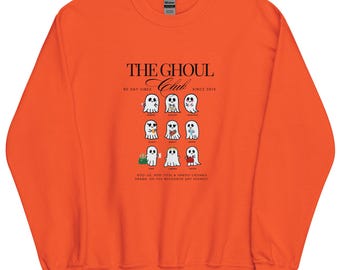 Sudadera unisex de Halloween 90 Day Ghoul Club, texto negro, telerrealidad, Halloween