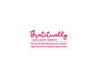 Pegatina gratuita sin burbujas, pegatina de Reality TV