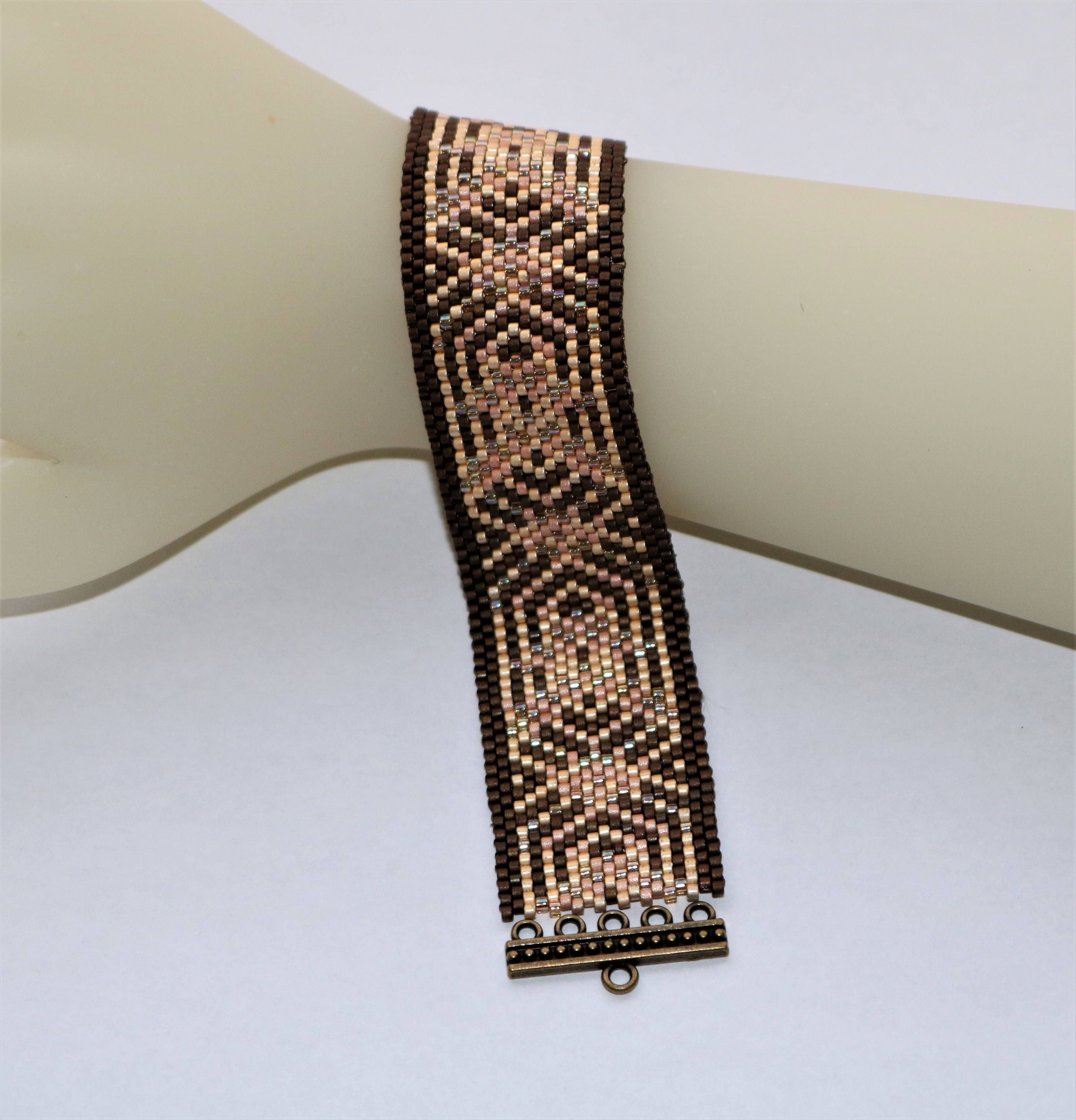 Peyote Bracelet Pattern/ Peyote/ Pattern/Hat Band/Book Mark Etsy