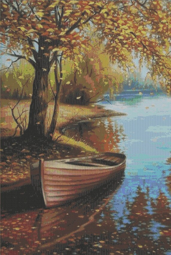 Peyote Pattern Loom Pattern Brick Pattern Boat Picture - 