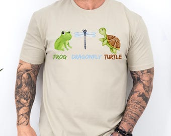 Subtle Political Humor Frog Dragonfly Turtle T-Shirt, FDT Shirt, Funny Anti Trump Shirt, Anti Democrat, Liberal Shirt, Funny Political Shirt