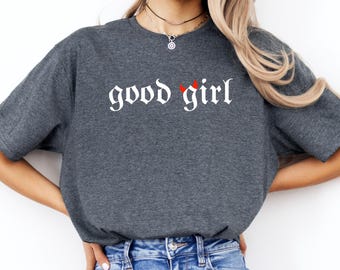 Good Girl Shirt, Good Girl Romance Club Tee, Cool Font Book Sweatshirt, Book Lover Shirt, Bookish Tee, Dark Romance Shirt, Smut Reader Gift