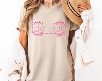 Custom Beach Bachelorette Shirt, Mermaid Bachelorette Shirts, Coastal Bachelorette Shirts, Last Splash Bachelorette Shirts, Custom Location