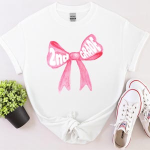 Custom Coquette Bow Teacher Shirt, Preppy Back to School Shirt, School Spirit Teacher Tee, Pre-K Pennant Flag, 2nd Grade Shirt, Custom Shirt