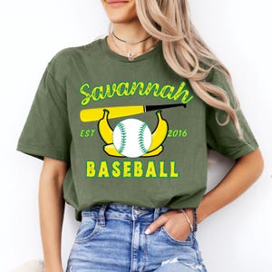 Retro Savannah Baseball Shirt, Vintage Soft Tee, Let's Go Banana fan gift, Summer Sports Top, Unisex Baseball Shirt, Baseball Game Day Shirt