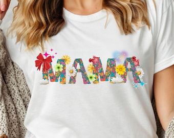 Maglietta floreale per mamma, maglietta vintage per mamma, maglietta boho per mamma, regalo per la festa della mamma, maglietta per mamma, maglietta retrò per mamma, regalo per la mamma, maglietta alla moda per mamma