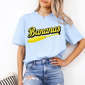 Bananas Tshirt, Baseball Shirt, Let&#39;s Go Bananas, Funny Baseball, Baseball Season, Bananas Mascot, Mascot Shirt, Oversized, Fan Sweatshirt