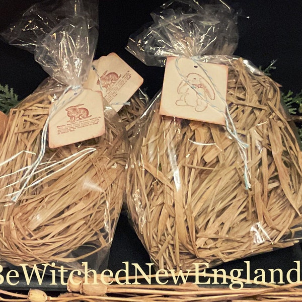 One 6” Handmade Primitive Grass Prairie Grass Easter Basket Grass Dried Grass