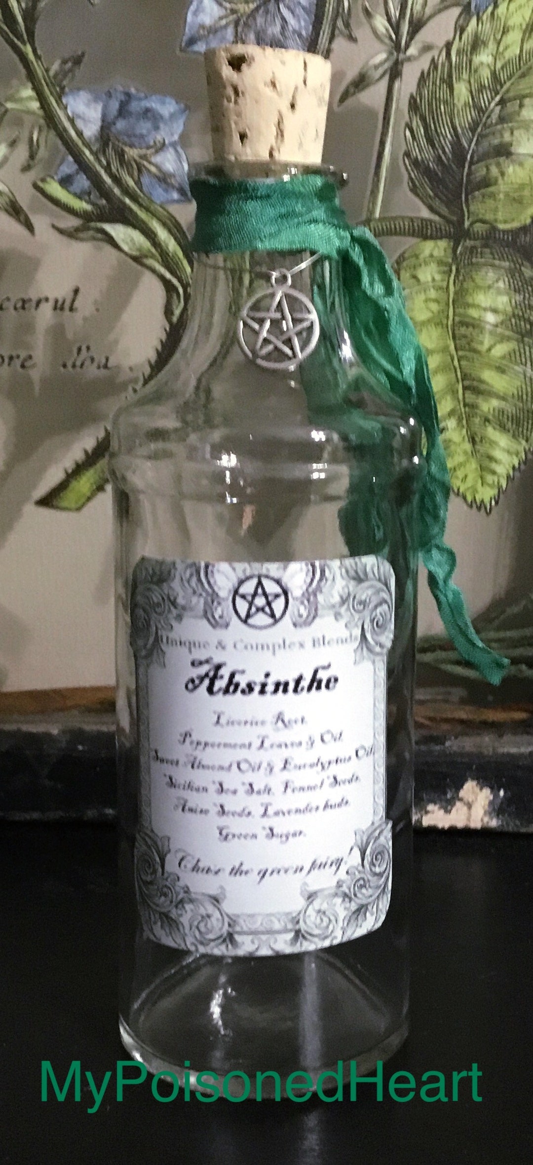 Poison Absinthe Elixir Halloween Witches Potion Bottle Etsy