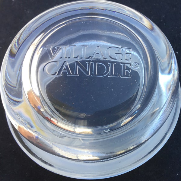 Replacement Glass Candle apothecary JAR Lid Candle cover Village Candle M/L