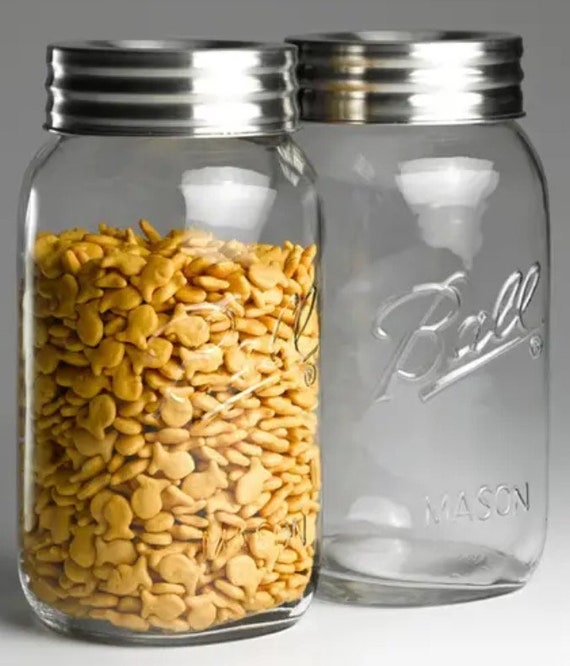 1-gallon Glass Jar Wide Mouth With Airtight Metal Lid USDA 