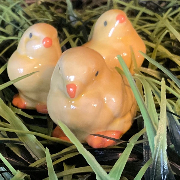 3” One Easter Chick Figurine Miniatures Easter Chick Hatchling