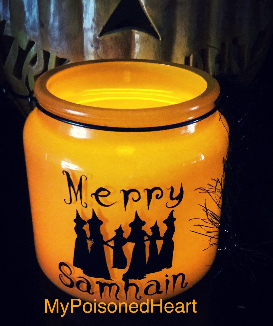 Halloween Lantern Halloween Luminary Merry Samhain Etsy