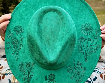 Sombrero fedora quemado