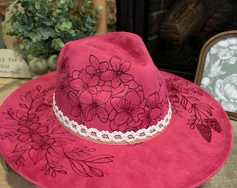 Sombrero fedora quemado