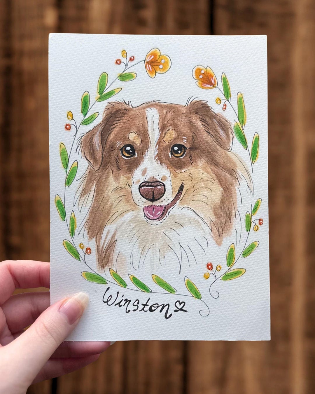 Custom Watercolor Pet Portrait: Hand-drawn Dog & Cat Memorial and ...