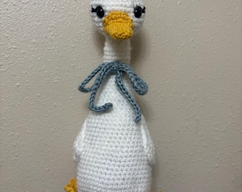 Crochet Goose Grocery Bag Holder Handmade Kitchen Decor 90’s Inspired Bag Storage