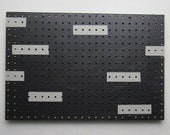 pegboard organizer - Dash acrylic on pegboard - home storage - wall art - functional artwork