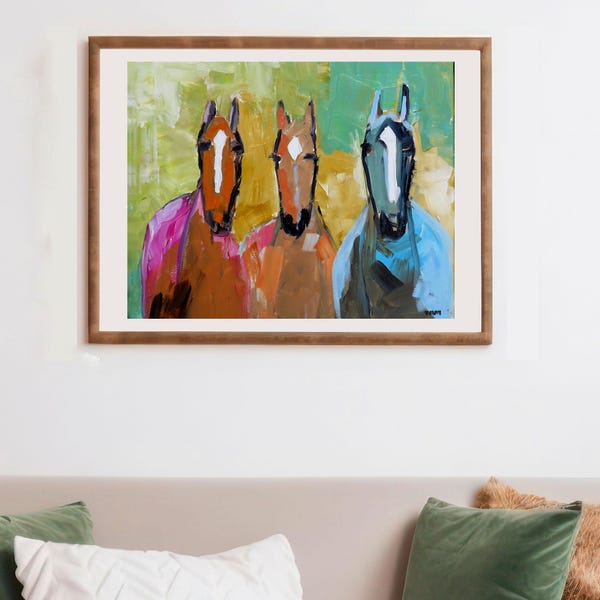 art - "Freedom-Power and Strength" - giclée print -modern wall decor - desert decor - Southwestern art - abstract art