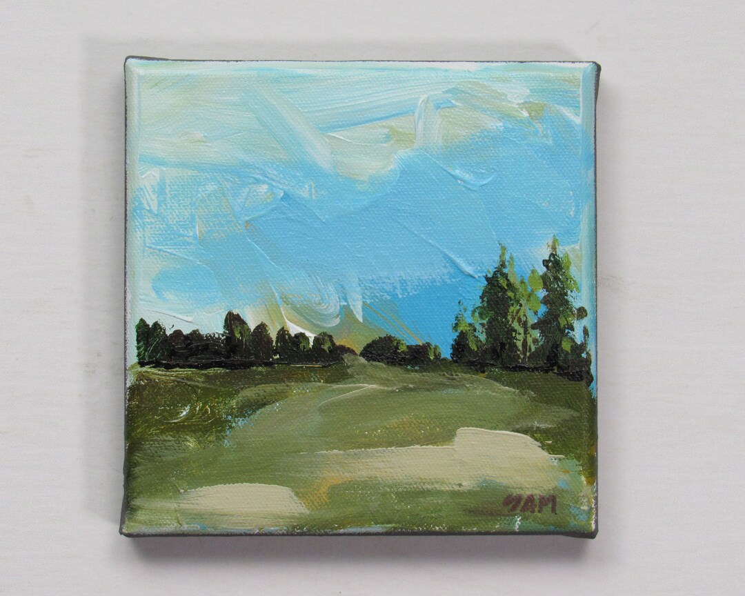 Original Painting Decorative Wall Art meadows Edge Painting Home Décor