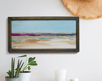 original painting -traditional decor - "White Sands" - original acrylic painting - modern home decor