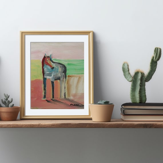 Abstract Horse Giclée Print - Fine Art Cotton, Enhanced Matte