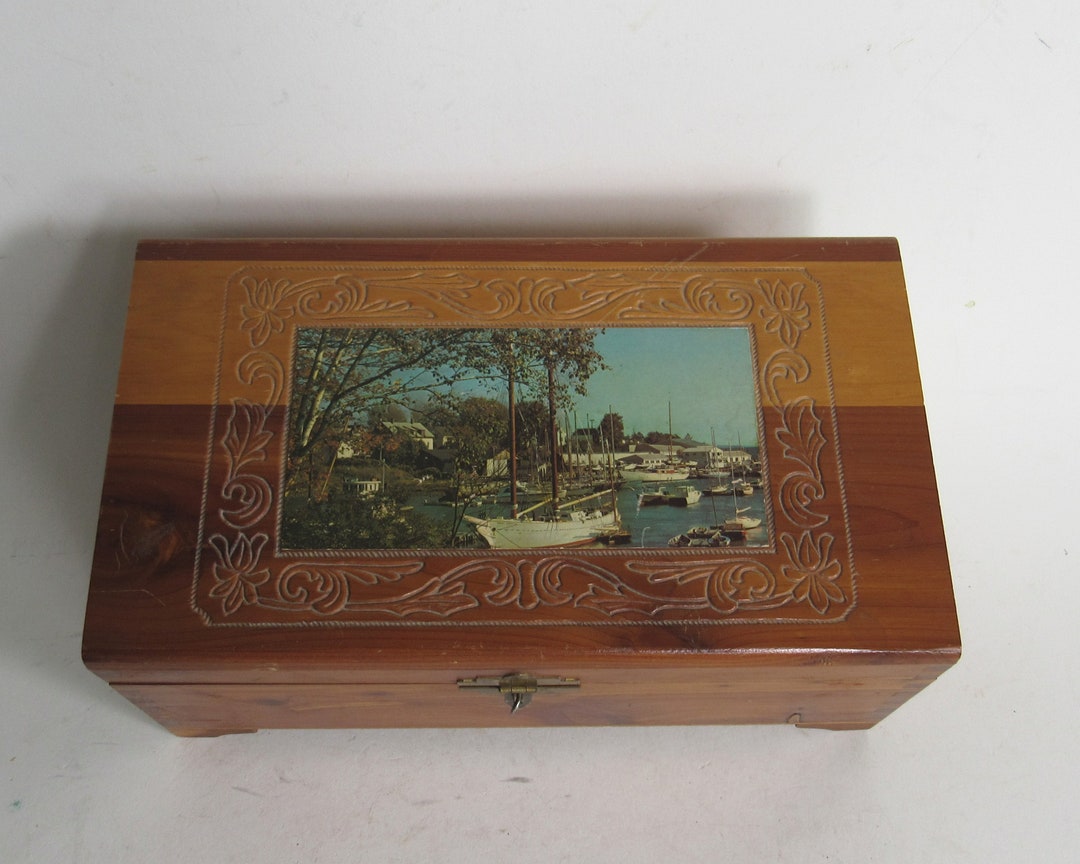 Wooden Box - Retro Décor - Rustic Interior - Jewelry Box - Vintage ...