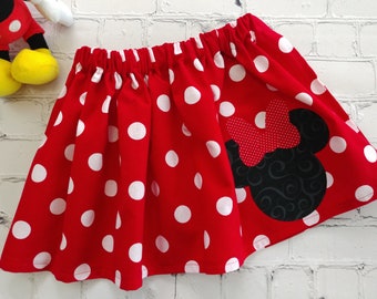 minnie mouse suspender skirt