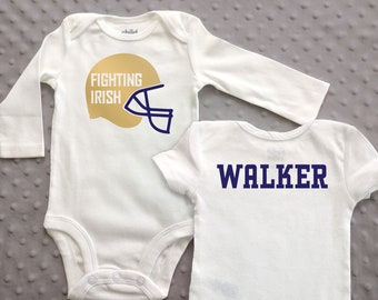 notre dame baby cheerleader outfit