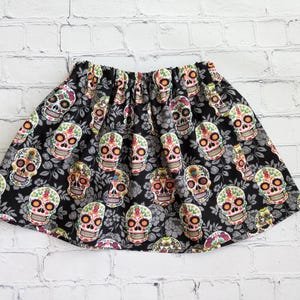 Skull Print Skirt - Etsy