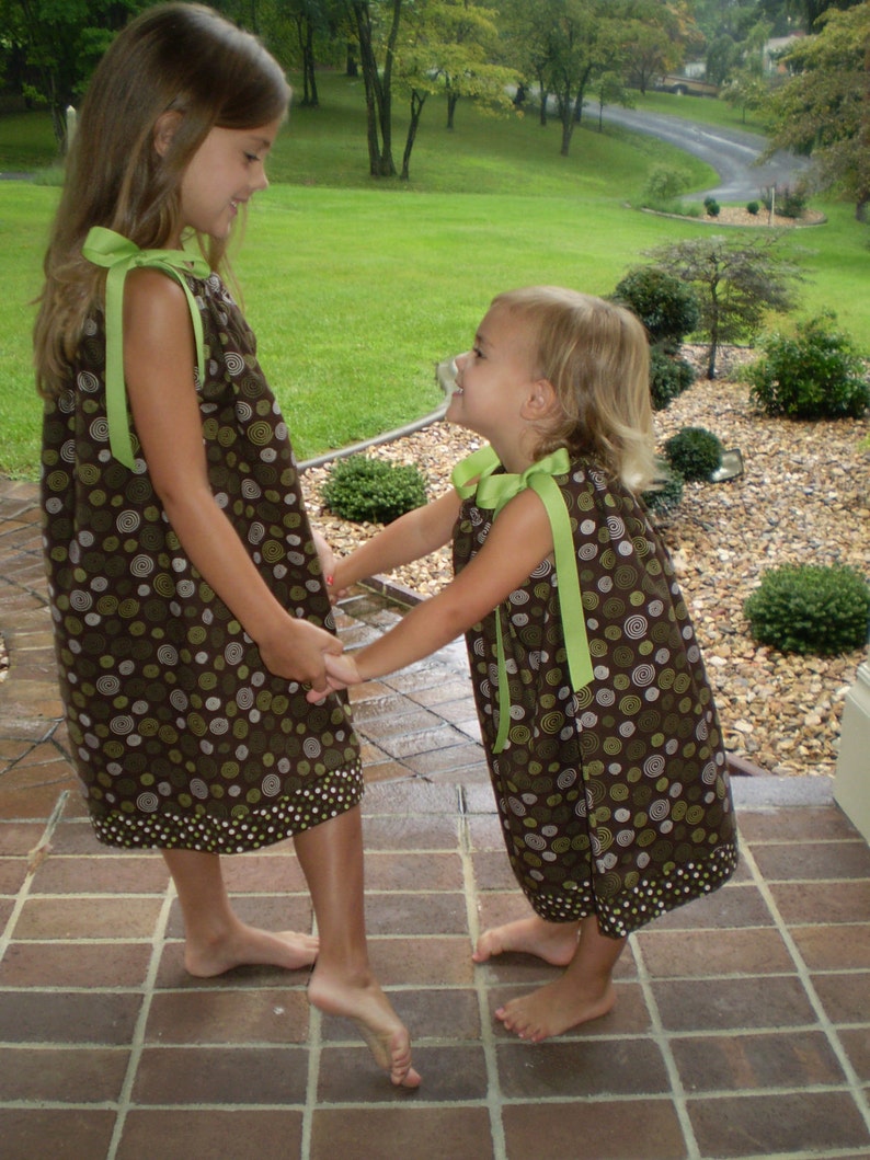 Fall Dress Girls Sale Dress CLEARANCE SALE 3 Toddler Pillowcase Dress Brown Pillowcase Dress Little Girls Dress