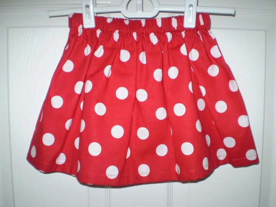 red polka dot skirt minnie mouse