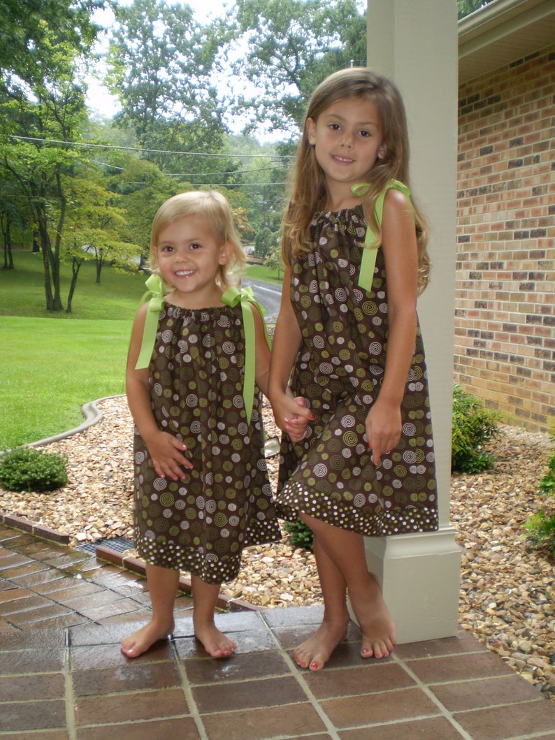 Fall Dress Girls Sale Dress CLEARANCE SALE 3 Toddler Pillowcase Dress Brown Pillowcase Dress Little Girls Dress