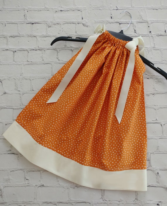 burnt orange polka dot dress Rust Polka Dot Dress Art of Her Hunt