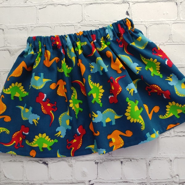 Multi-Colored Dinos - Womens Dinosaur Skirt main image 1