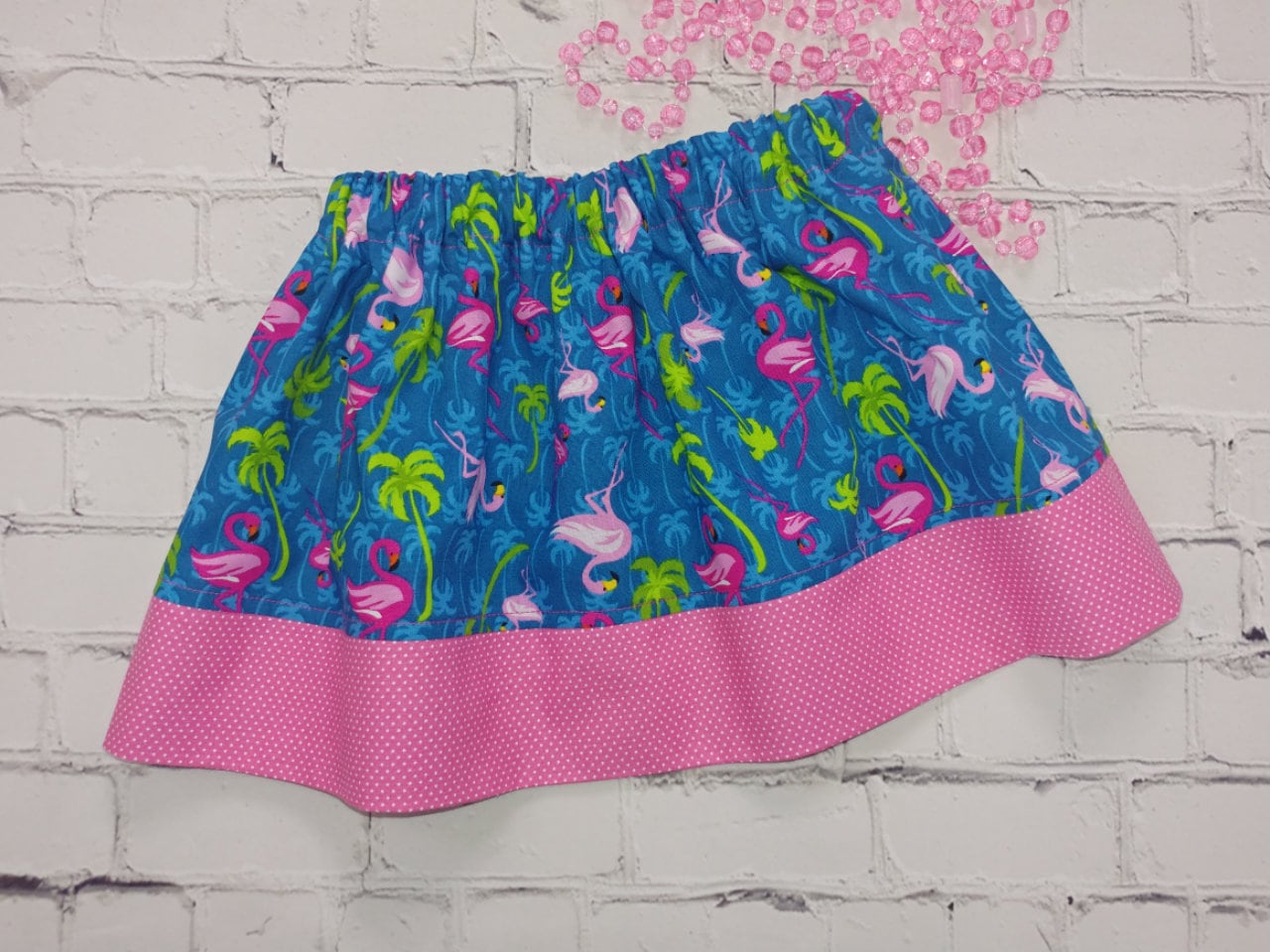 スカート Flamingo Print Cotton Skirt Flamingo Print Skirt - Etsy