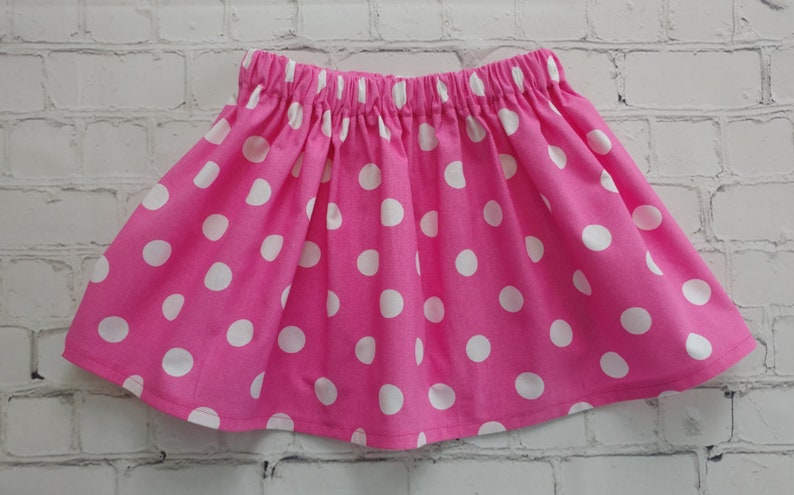 Red Polka Dot Twirl Skirt Girls Red Skirt Minnie Mouse | Etsy