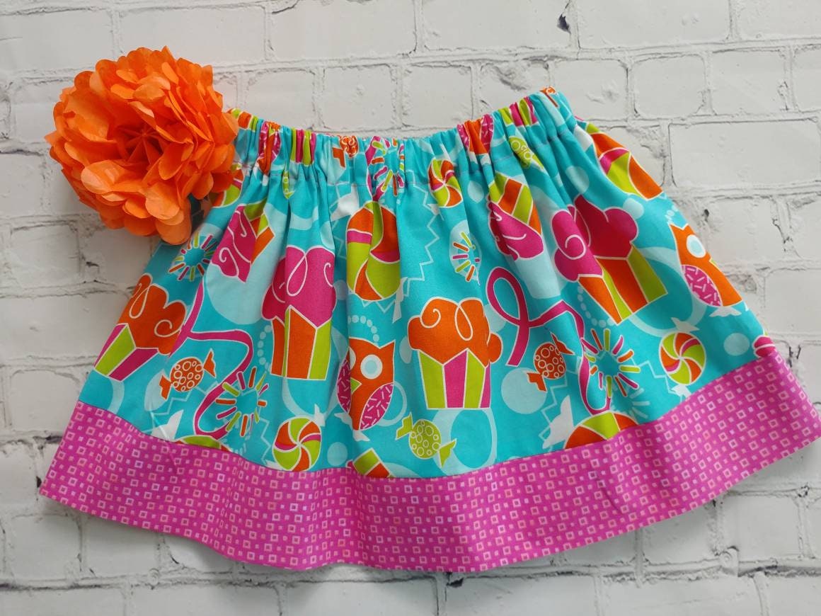 Girls 3 Toddler Owl Skirt, Birthday Owl Skirt, Toddler Birthday Skirt, Cupcake Birthday Skirt, Woodl