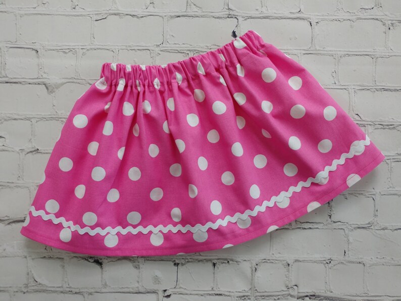Pink Holographic Polka Dot Mrs Minnie Mouse  Running Skirt