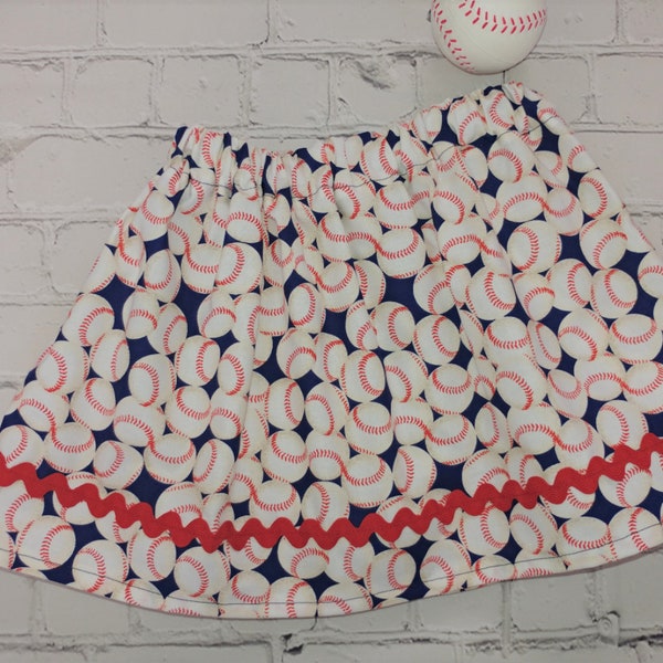 Girls Baseball Skirt, Toddler Girls Game Day Skirt, Baseball Skirt Costume, Take Me Out To The Ball Game