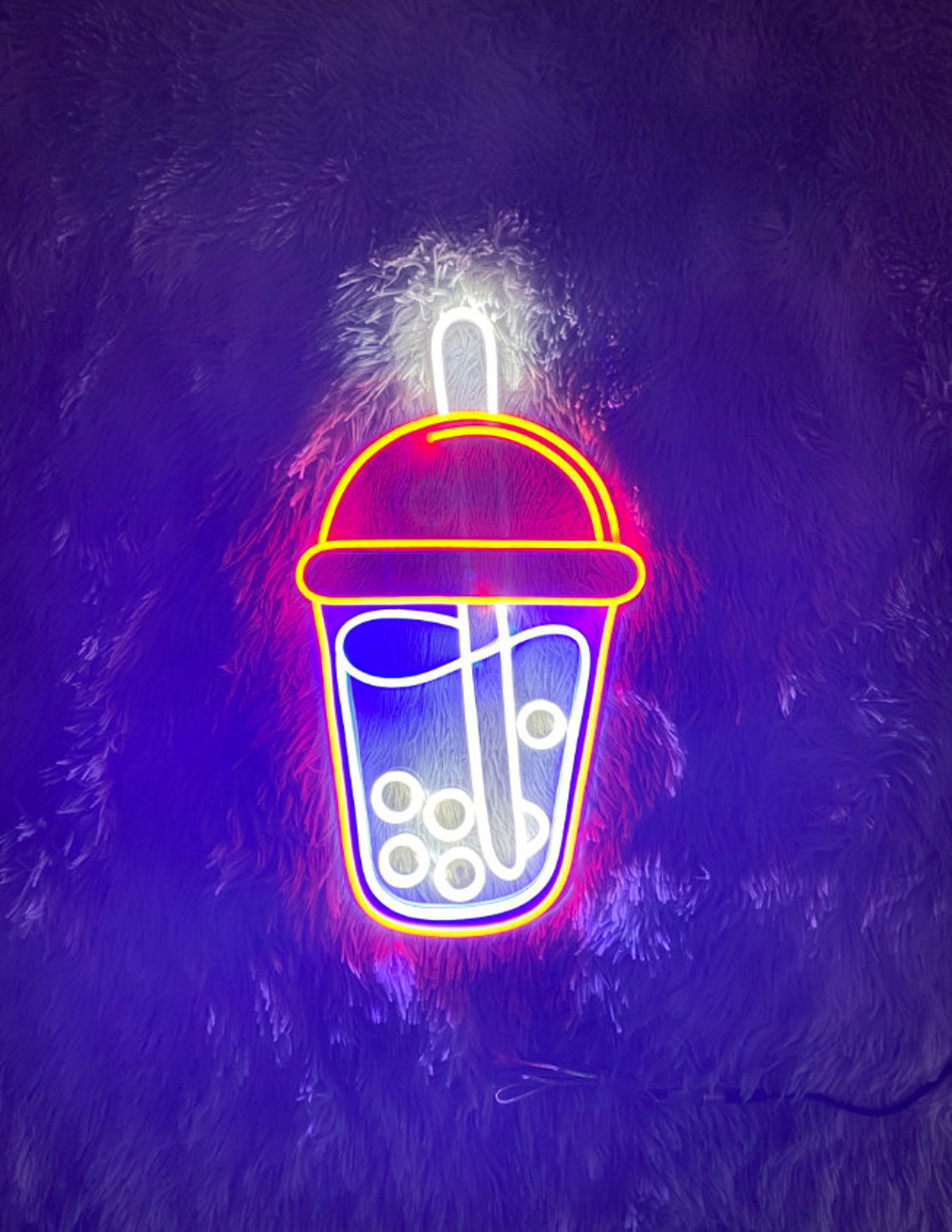 Boba Tea Neon Sign / Milk Tea Neon Signs / Bubble Tea Led - Etsy España