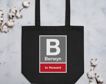 Berwyn CTA Red Line - Eco Tote Bag
