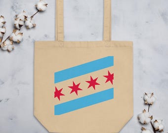Chicago Flag - Eco Tote Bag