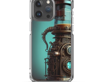 Steampunk Coffee - Clear Case for iPhone®